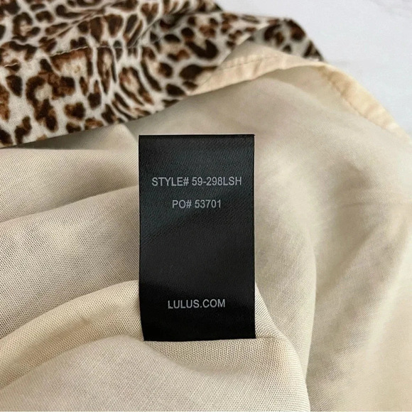 Lulus | Fiercely In Love Leopard Mini Skirt Side Zip Lined EUC - Picture 10 of 10